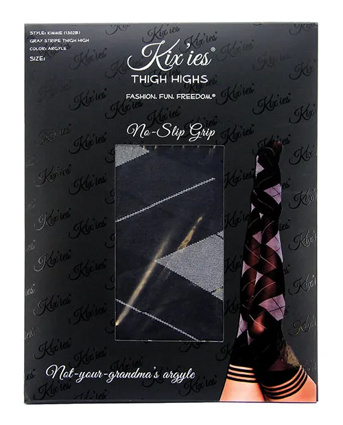 Kixies Kimmie Argyle Thigh High Size C Kixies INC Male Sex Toys