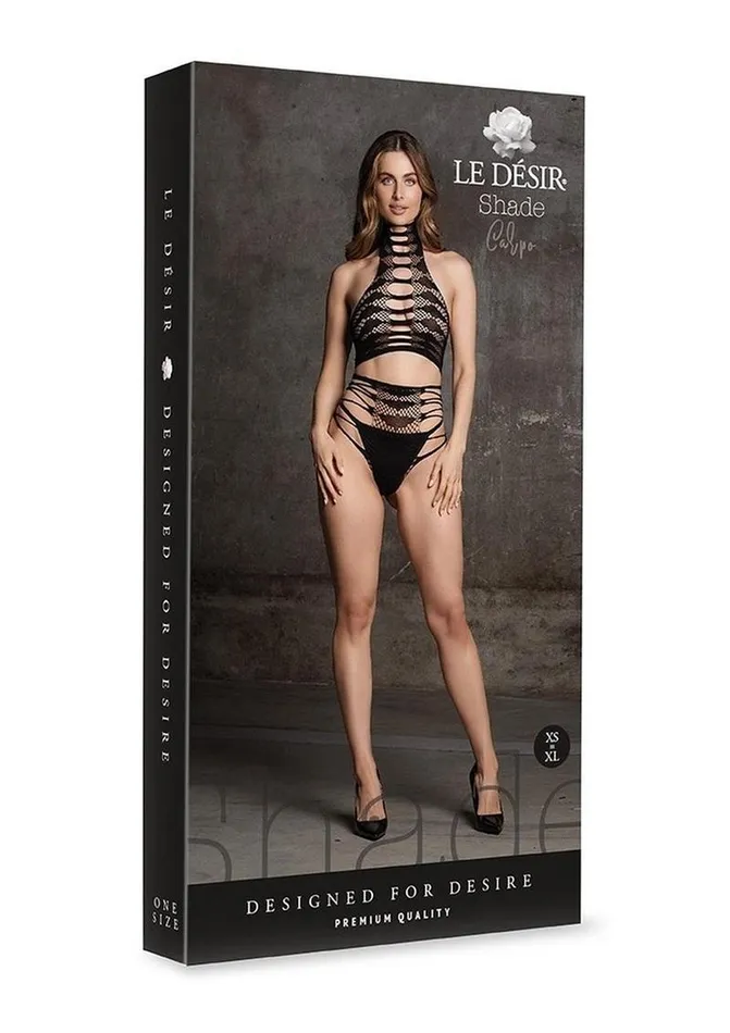 Le Desir Le Desir Shade Carpo Xlvi Two Piece with Turtleneck Crop Top and Pantie Male Sex Toys
