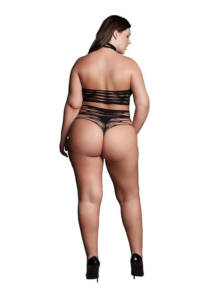Le Desir Le Desir Shade Carpo Xlvi Two Piece with Turtleneck Crop Top and Pantie Male Sex Toys
