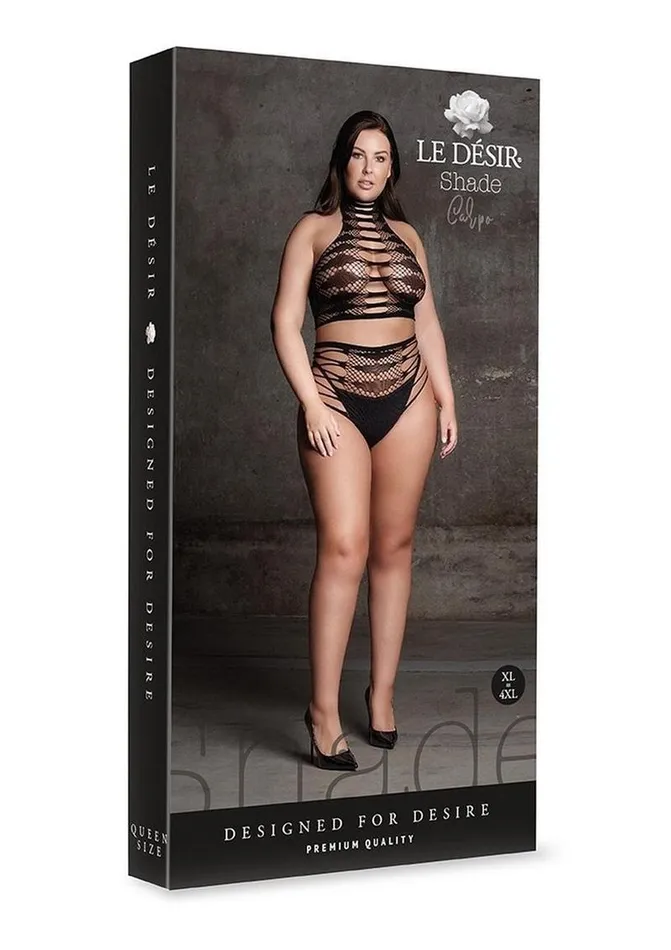 Le Desir Le Desir Shade Carpo Xlvi Two Piece with Turtleneck Crop Top and Pantie Male Sex Toys