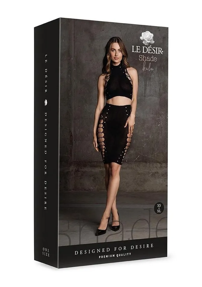 Le Desir Shade Kala Xxxvii Two Piece with Turtleneck Crop Top and Skirt Le Desir Male Sex Toys