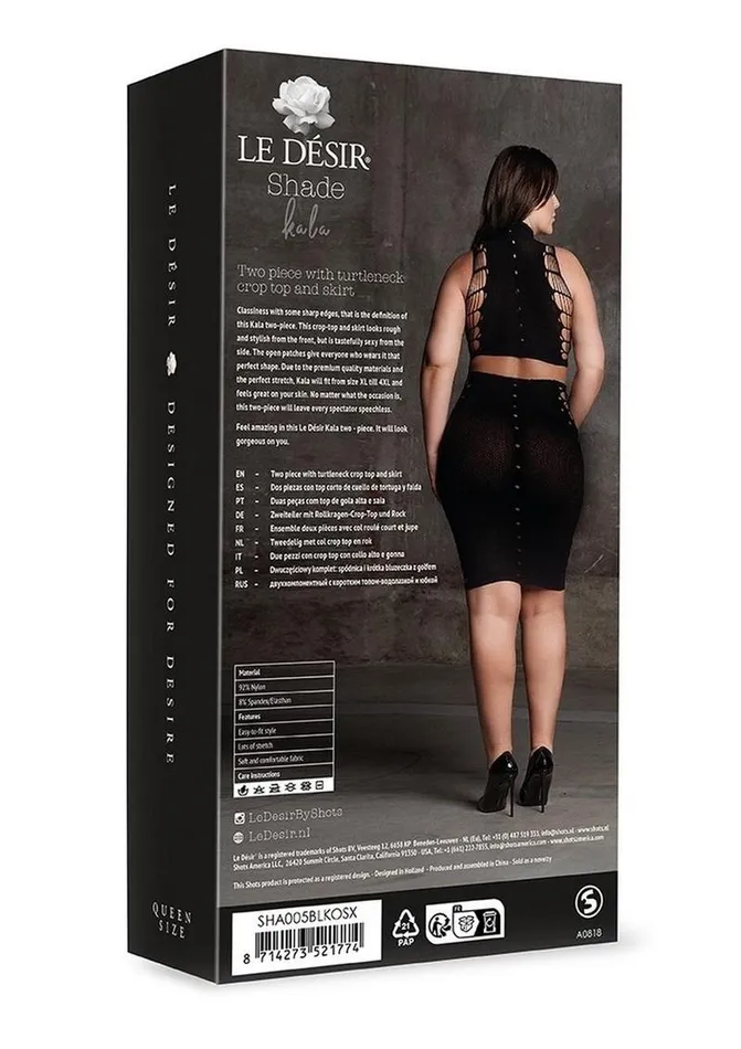 Le Desir Shade Kala Xxxvii Two Piece with Turtleneck Crop Top and Skirt Le Desir Male Sex Toys