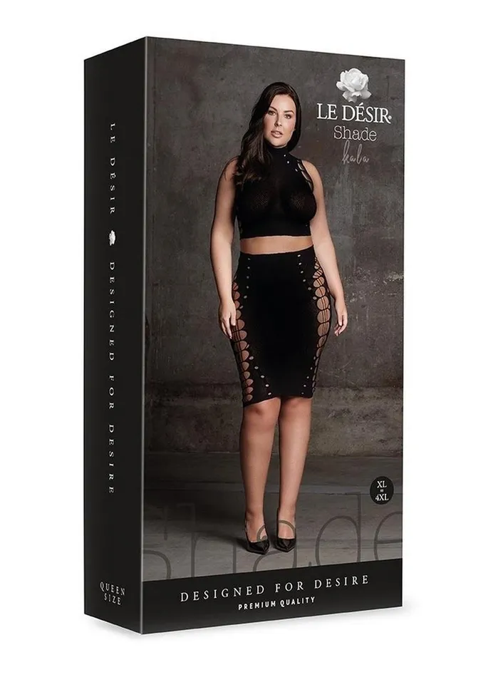 Le Desir Shade Kala Xxxvii Two Piece with Turtleneck Crop Top and Skirt Le Desir Male Sex Toys