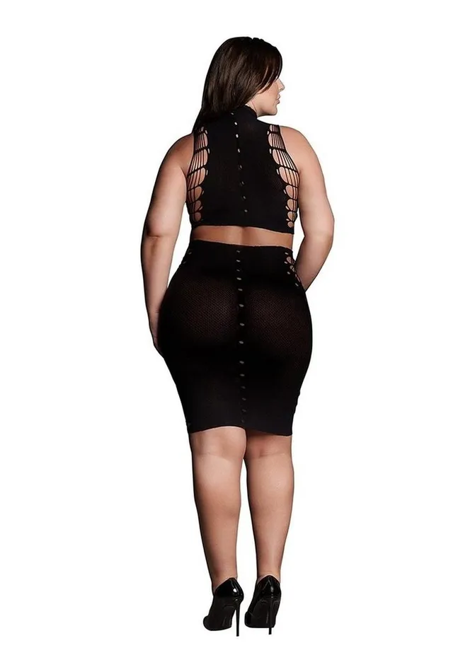 Le Desir Shade Kala Xxxvii Two Piece with Turtleneck Crop Top and Skirt Le Desir Male Sex Toys