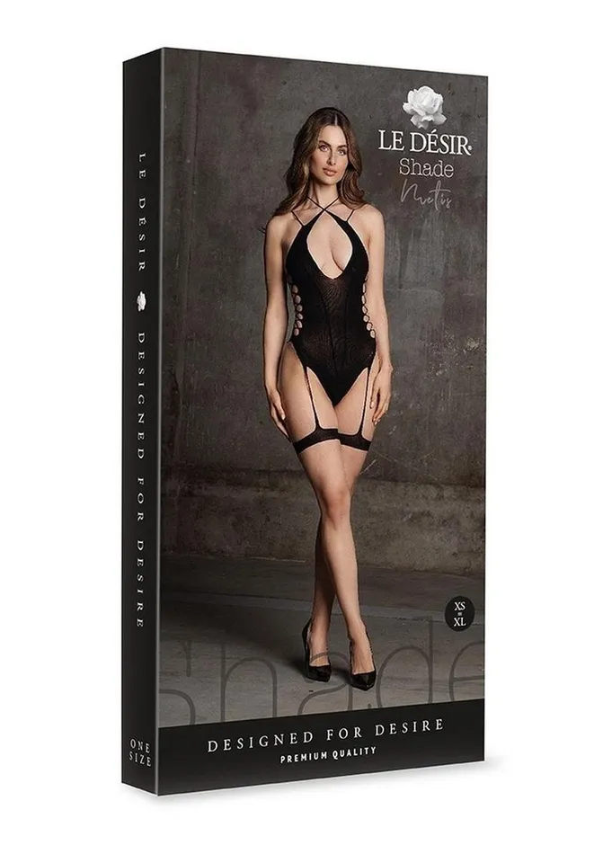 Le Desir Shade Metis Xvi Body with Garter and Crossed Neckline Le Desir Male Sex Toys