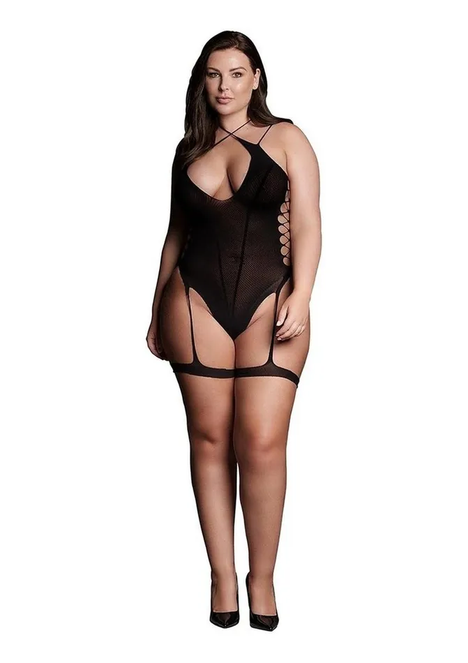 Le Desir Shade Metis Xvi Body with Garter and Crossed Neckline Le Desir Male Sex Toys