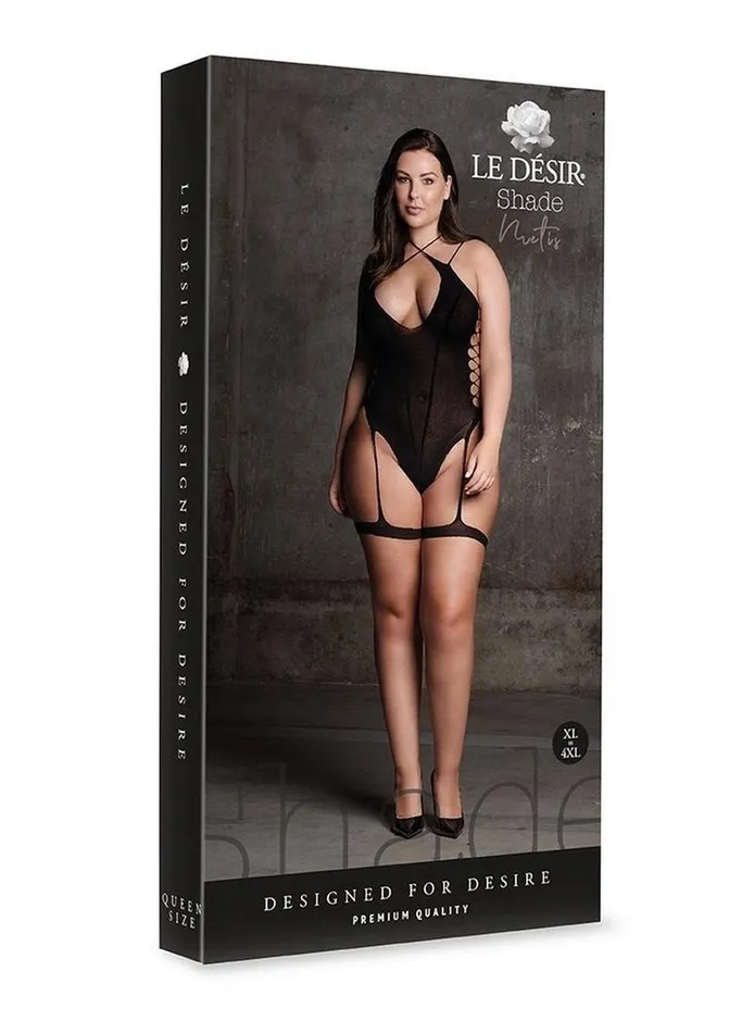 Le Desir Shade Metis Xvi Body with Garter and Crossed Neckline Le Desir Male Sex Toys