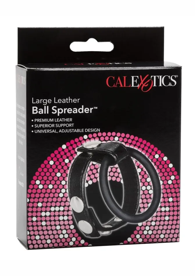 Leather Ball Spreader Cock Ring Rings Male Sex Toys