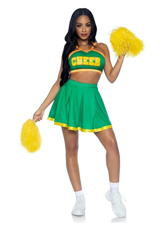 Leg Avenue Bring It Baddie Set Top with Cheer Logo Pleated Skirt and Pom Pom Leg Avenue Male Sex Toys Leg Avenue Bring It Baddie Set Top with Cheer Logo Pleated Skirt and Pom Pom Leg Avenue Male Sex Toys
