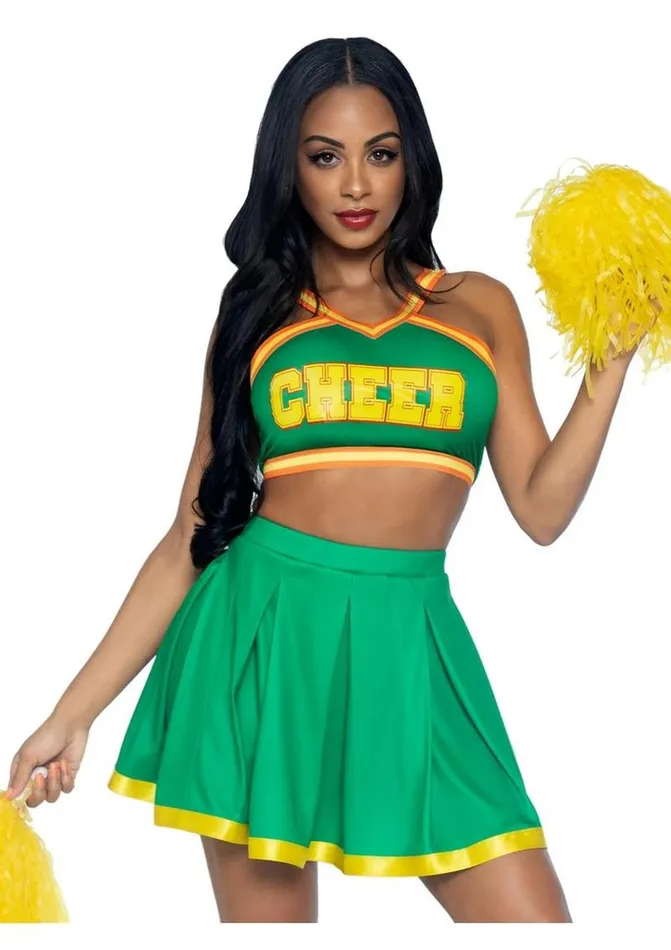 Leg Avenue Bring It Baddie Set Top with Cheer Logo Pleated Skirt and Pom Pom Leg Avenue Male Sex Toys Leg Avenue Bring It Baddie Set Top with Cheer Logo Pleated Skirt and Pom Pom Leg Avenue Male Sex Toys