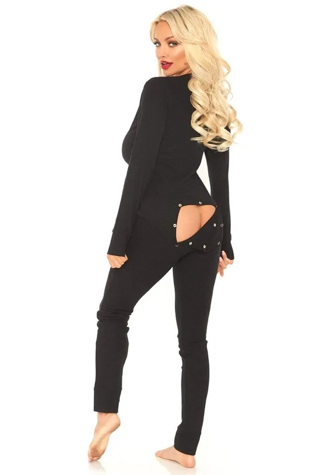 Leg Avenue Female Sex Toys Leg Avenue Cozy Brushed Rib Long Johns with Cheeky Snap Closure Back Flap Leg Avenue Female Sex Toys Leg Avenue Cozy Brushed Rib Long Johns with Cheeky Snap Closure Back Flap