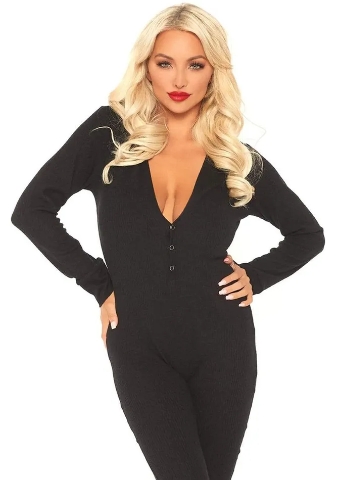 Leg Avenue Female Sex Toys Leg Avenue Cozy Brushed Rib Long Johns with Cheeky Snap Closure Back Flap Leg Avenue Female Sex Toys Leg Avenue Cozy Brushed Rib Long Johns with Cheeky Snap Closure Back Flap