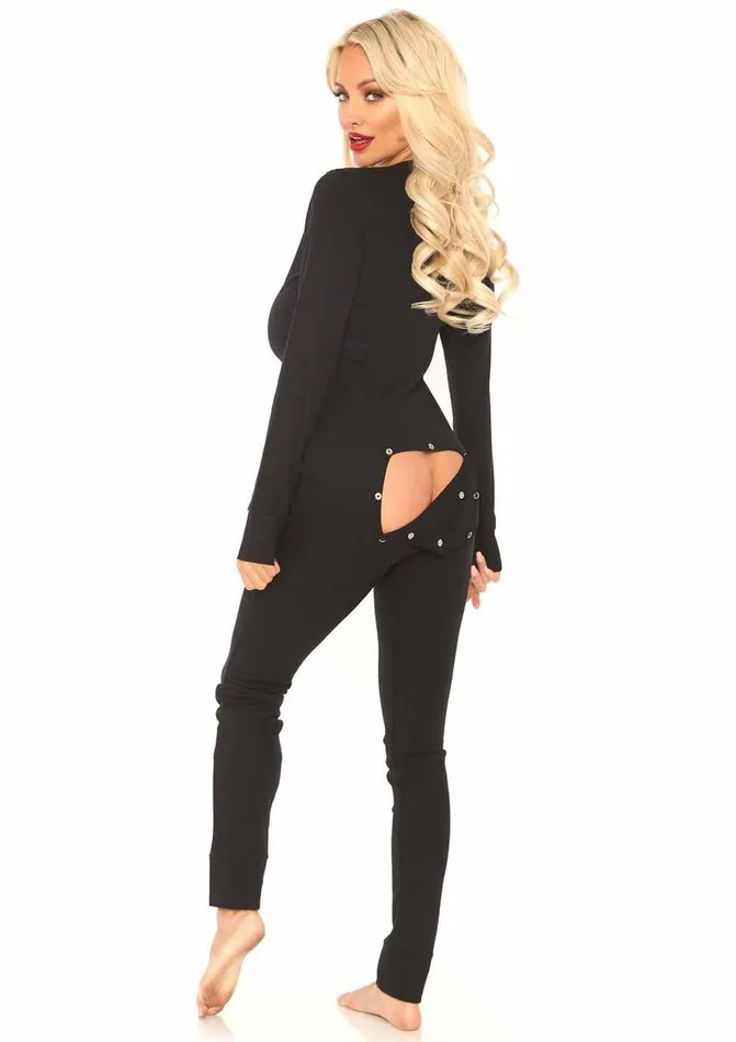 Leg Avenue Female Sex Toys Leg Avenue Cozy Brushed Rib Long Johns with Cheeky Snap Closure Back Flap Leg Avenue Female Sex Toys Leg Avenue Cozy Brushed Rib Long Johns with Cheeky Snap Closure Back Flap