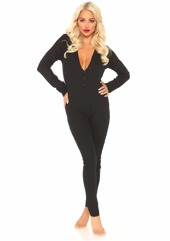 Leg Avenue Female Sex Toys Leg Avenue Cozy Brushed Rib Long Johns with Cheeky Snap Closure Back Flap Leg Avenue Female Sex Toys Leg Avenue Cozy Brushed Rib Long Johns with Cheeky Snap Closure Back Flap