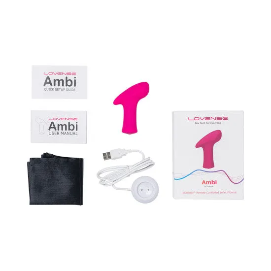 Lovense Ambi Bullet Vibrator Pink Hytto Pte Ltd Vibrators