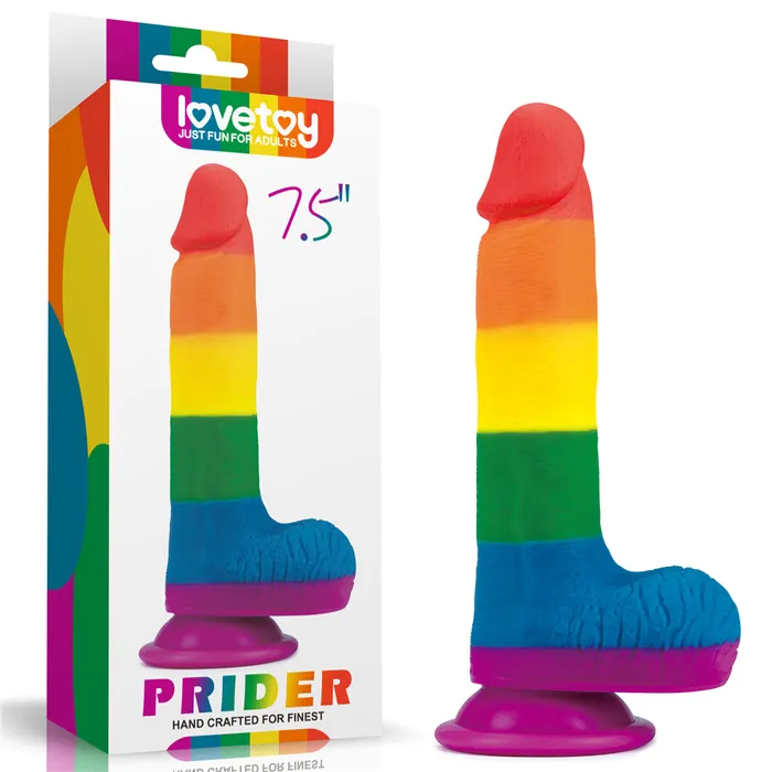 Lovetoy Female Sex Toys Lovetoy Prider 75 Platinum Cured Silicone Dildo With Balls Lovetoy Female Sex Toys Lovetoy Prider 75 Platinum Cured Silicone Dildo With Balls