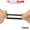 Lovetoy Lovetoy Power Plus Soft Silicone Pro Cock Ring Black Male Sex Toys