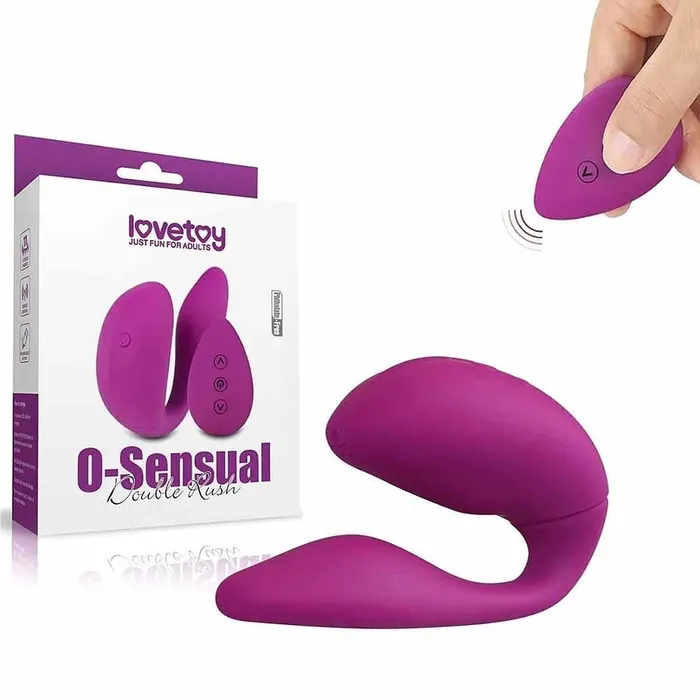 Lovetoy Remote 3 Frequency 8 Vibration Couples Clitoris Stimulator ADLTOYFUN Vibrators