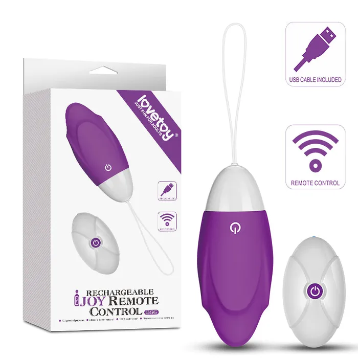 Lovetoy Vibrators Lovetoy Joy Remote Control Egg Purple