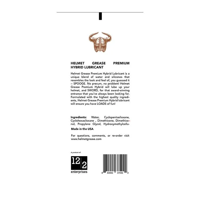 Lubricants Dec2 Enterprises INC Helmet Grease Hybrid Lubricant 8 oz