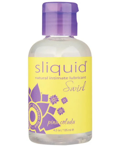 Lubricants Sliquid Naturals Swirl Lubricant 42 oz Pina Colada Sliquid LLC