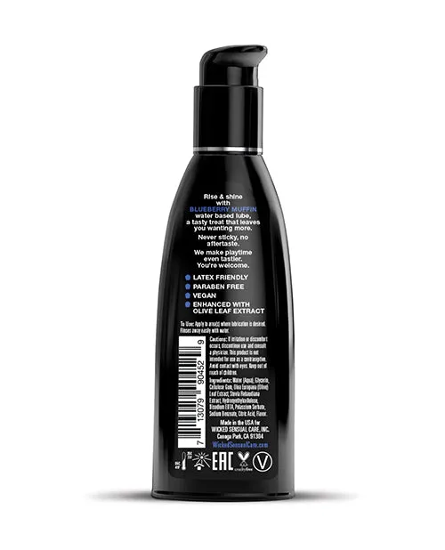Lubricants Wicked Sensual Care Water Based Lubricant 2 oz Blueberry Muffin Wicked Sensual Care