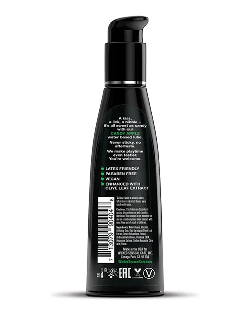 Lubricants Wicked Sensual Care Wicked Sensual Care Aqua Water Based Lubricant 4 oz Candy Apple