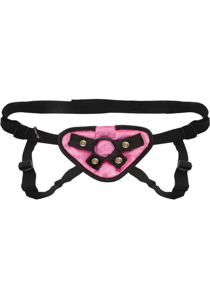 Lux Fetish Pink Velvet StrapOn Harness Adjustable Lux Fetish Female Sex Toys Lux Fetish Pink Velvet StrapOn Harness Adjustable Lux Fetish Female Sex Toys