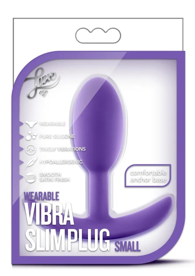 Luxe Anal Luxe Wearable Vibra Slim Plug Silicone Butt Plug
