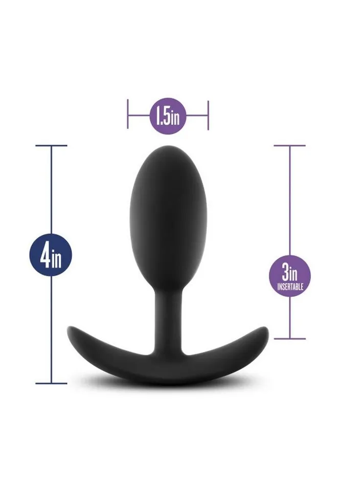 Luxe Anal Luxe Wearable Vibra Slim Plug Silicone Butt Plug