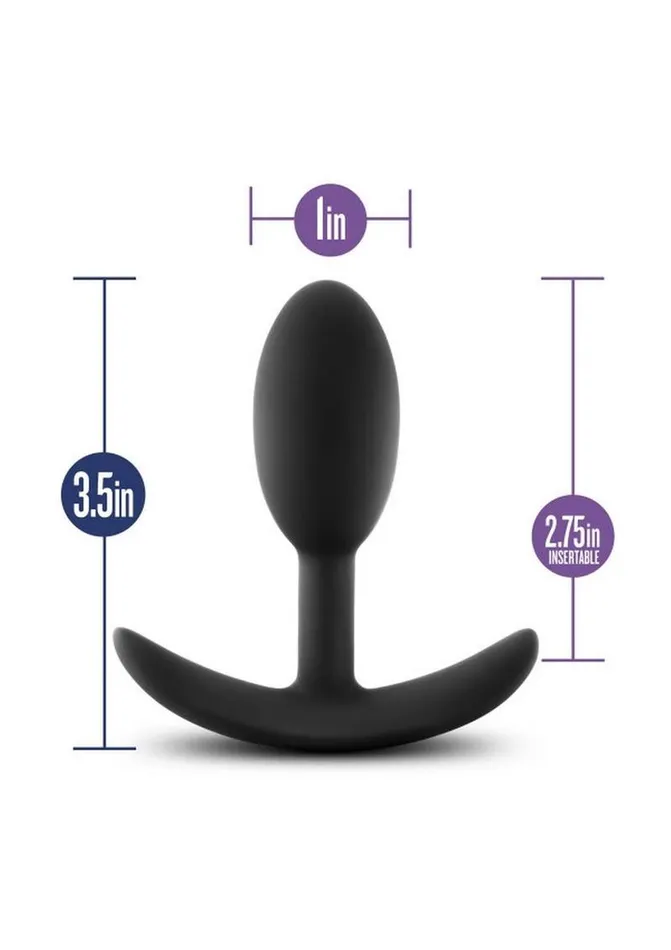 Luxe Anal Luxe Wearable Vibra Slim Plug Silicone Butt Plug