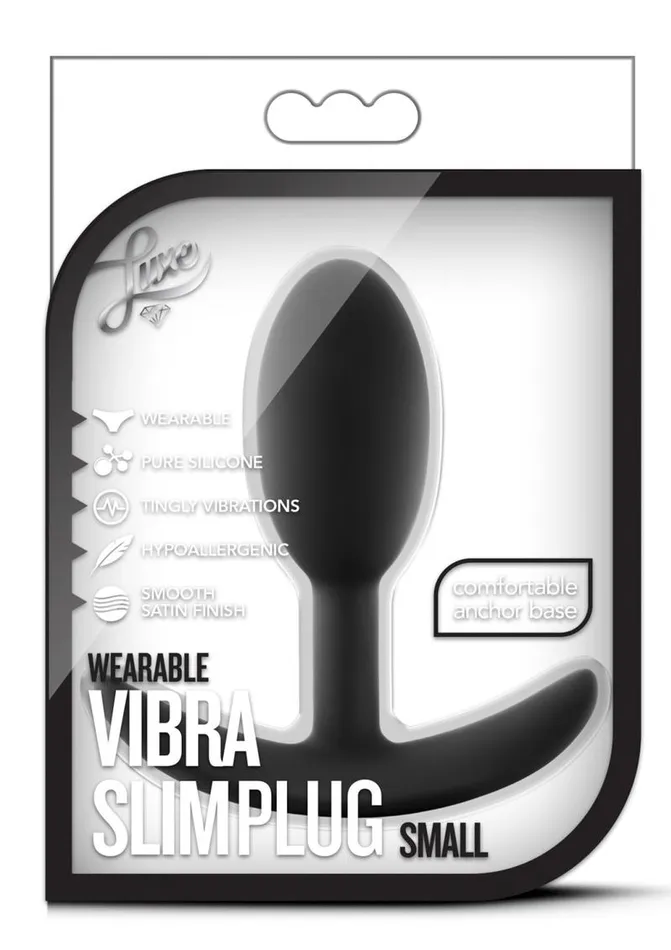 Luxe Anal Luxe Wearable Vibra Slim Plug Silicone Butt Plug
