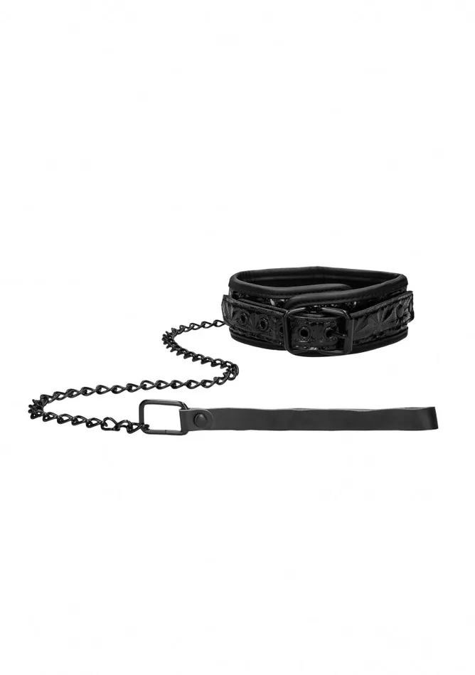 Luxury Collar With Leash Black Shots America Anal