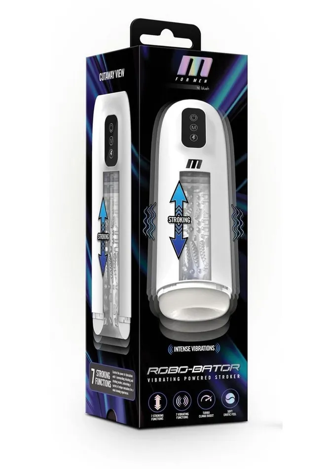 M For Men RoboBator Rechargeable Masturbator M for Men Male Sex Toys