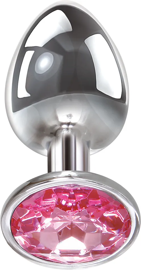 Male Sex Toys Adam Eve Adam Eve Pink Gem Aluminium Anal Plug