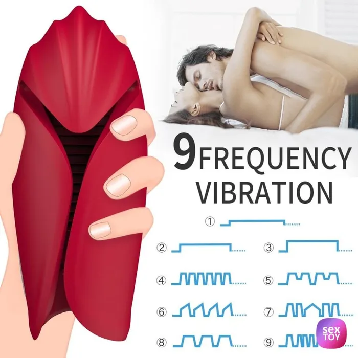 Male Sex Toys ADLTOYFUN Mute Design Male Masturbator Vibration Penis Exercise