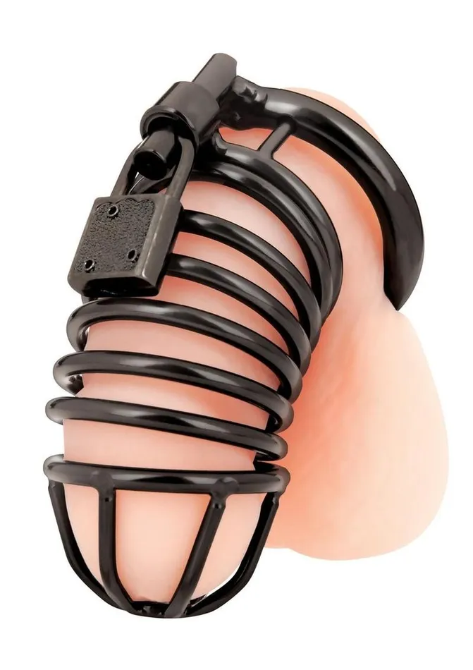 Male Sex Toys Blue Line CandB Gear Deluxe Chastity Cage