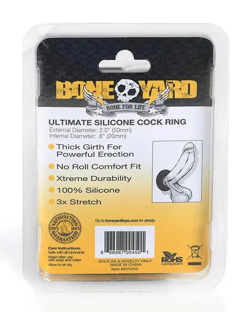 Male Sex Toys Boneyard Ultimate Silicone Cock Ring Rascal Video LLC