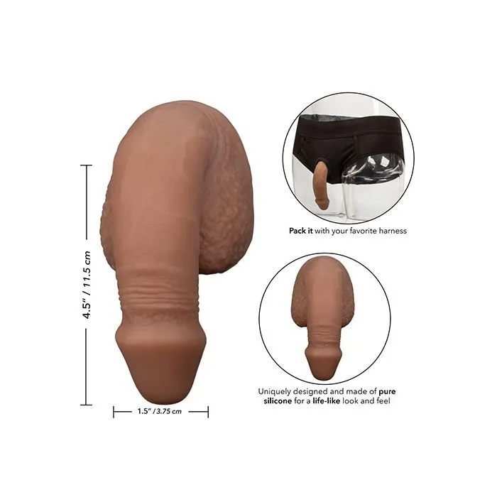 Male Sex Toys California Exotic Novelties Packer Gear 5 Silicone Packing Penis Brown