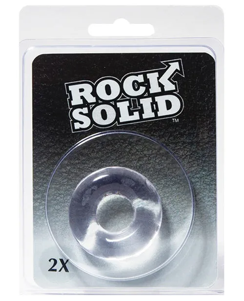 Male Sex Toys Doc Johnson Rock Solid 2X Donut Ring Clear
