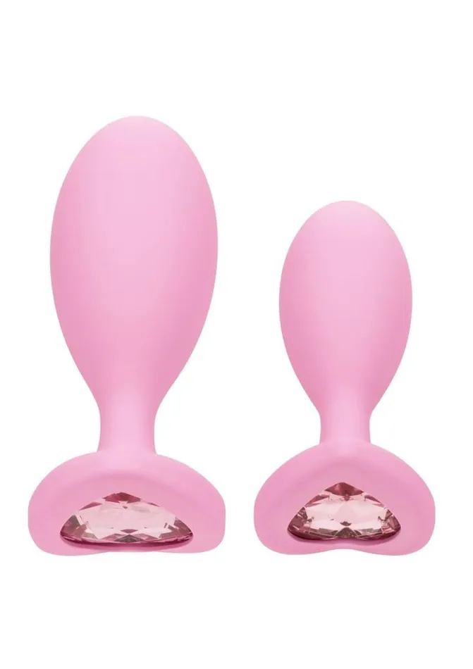 Male Sex Toys First Time Crystal Booty Duo Silicone Anal Plug First Time