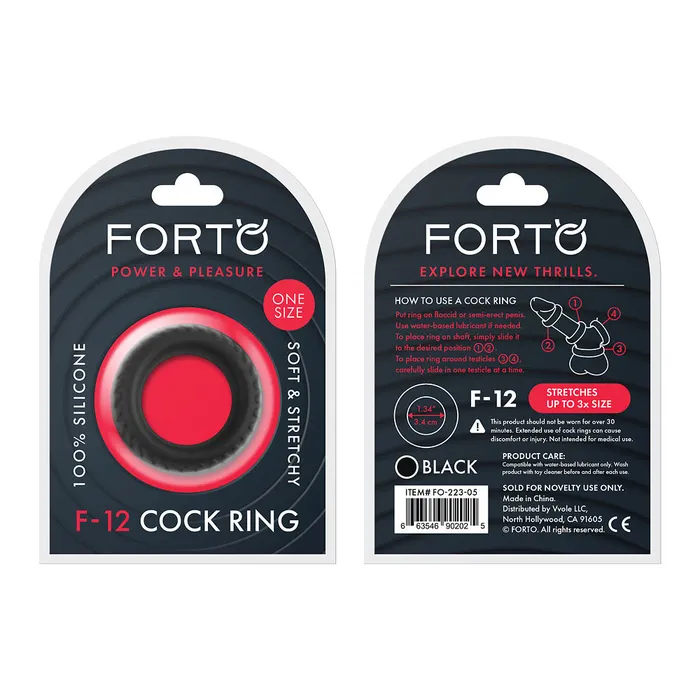Male Sex Toys FORTO ORTO F12 CRing 35mm Assorted Colors
