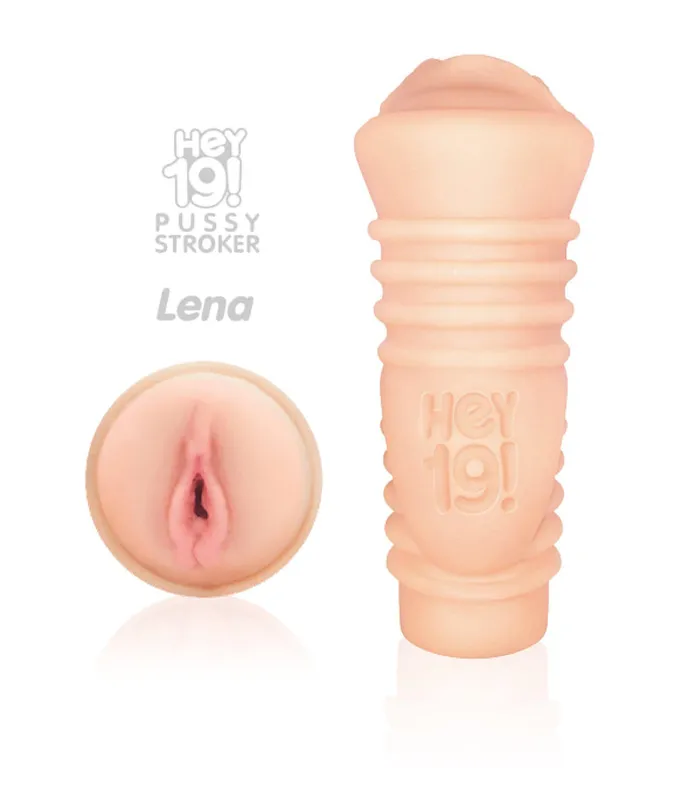 Male Sex Toys Icon Brands INC Hey 19 Vibrating Teen Pussy Stroker Lena