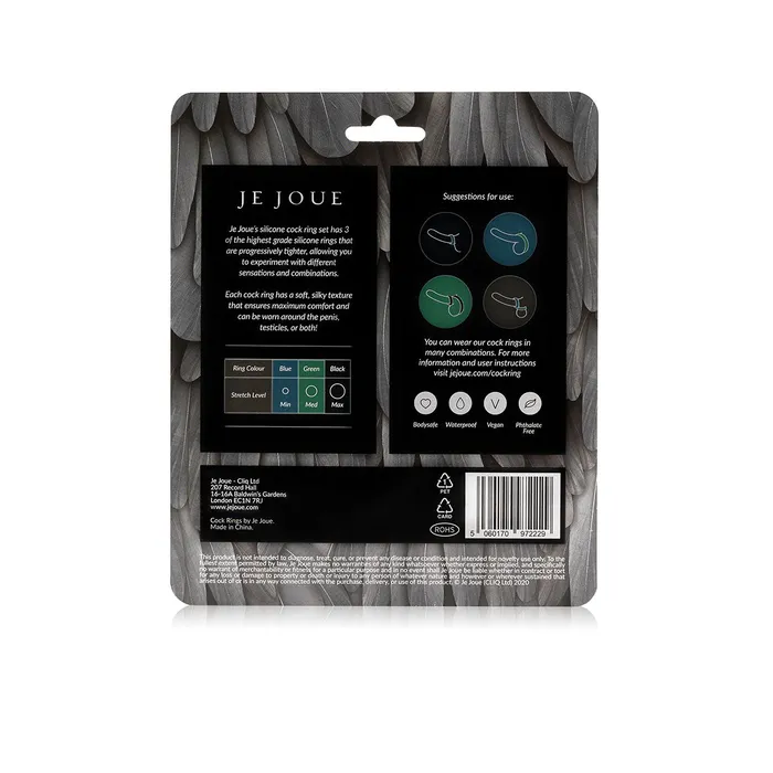 Male Sex Toys Je Joue Je Joue Silicone CRing Trio