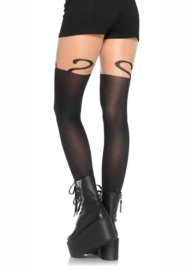 Male Sex Toys Leg Avenue Leg Avenue Spandex Monkey Business Opaque Pantyhose with Curvy Tail Male Sex Toys Leg Avenue Leg Avenue Spandex Monkey Business Opaque Pantyhose with Curvy Tail
