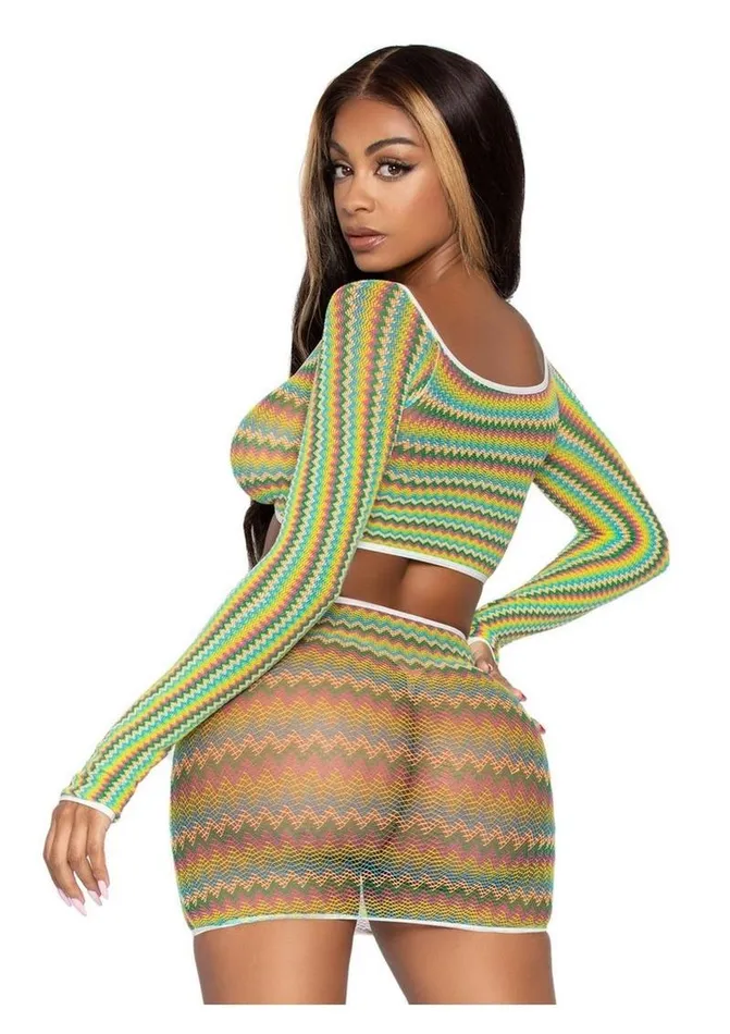 Male Sex Toys Leg Avenue Leg Avenue Zig Zag Net Gauntlet Sleeve Crop Top and Mini Skirt Male Sex Toys Leg Avenue Leg Avenue Zig Zag Net Gauntlet Sleeve Crop Top and Mini Skirt