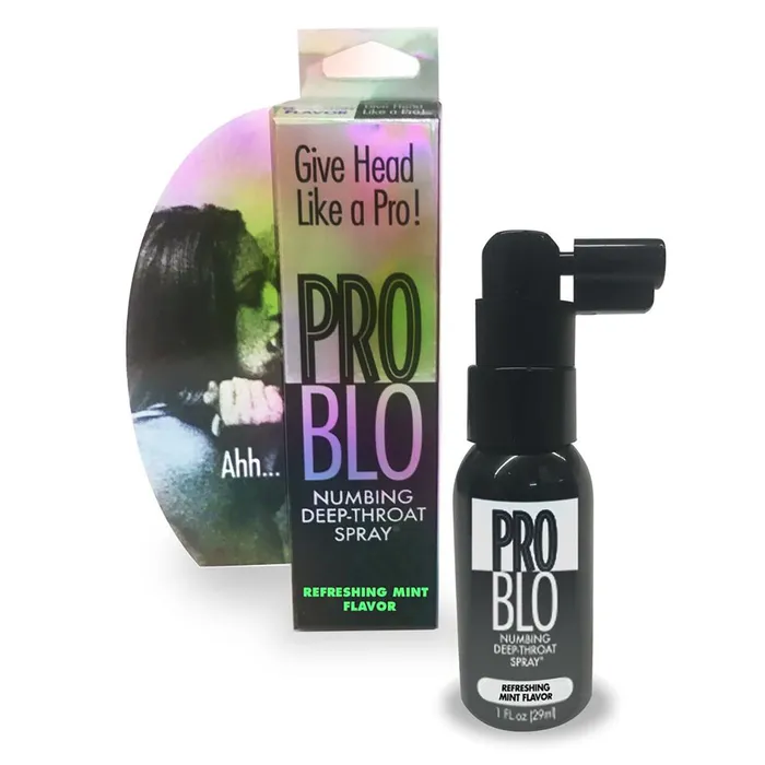 Male Sex Toys Little Genie Problo Numbing Deep Throat Spray Mint 1 oz