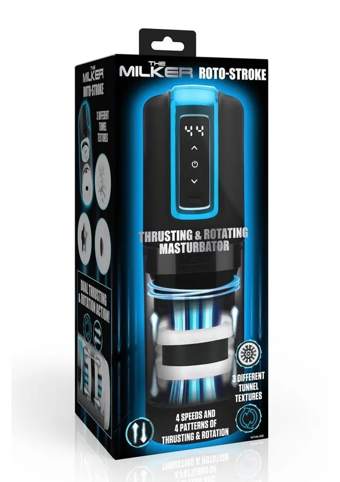 Male Sex Toys Lovebotz Milker RotoStroke Thrusting and Rotating Masturbator