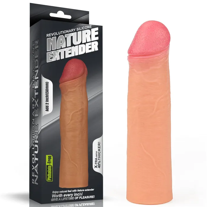 Male Sex Toys Lovetoy Lovetoy 2 Addition Nature Extender Penis Sleeve Flesh Male Sex Toys Lovetoy Lovetoy 2 Addition Nature Extender Penis Sleeve Flesh