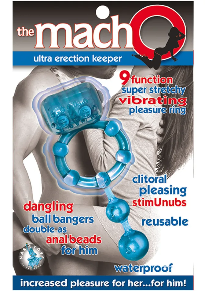 Male Sex Toys Macho The Macho Ultra Erection Keeper Vibrating Cock Ring